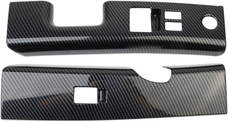 Fewshaw Carbon Fiber Interior Door Window Lift Switch Panel Cover Trims Accessoriess for Nissan 350Z - Image 2